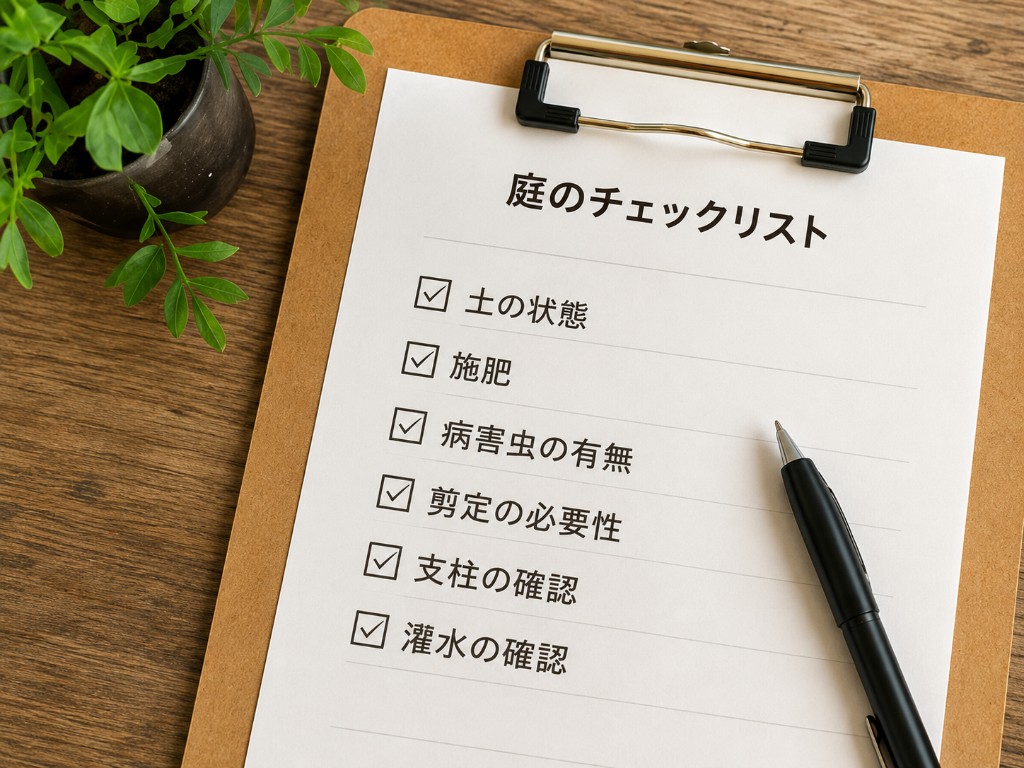 庭のチェックリスト